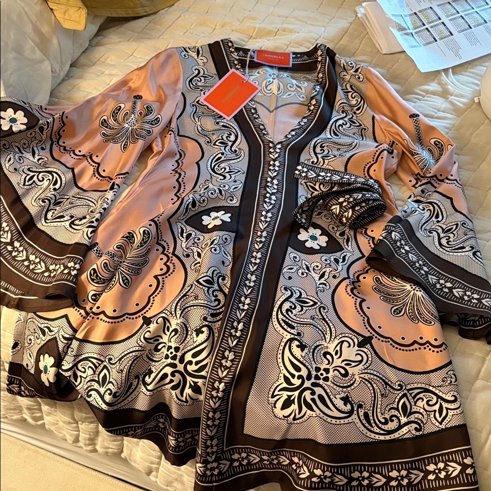 NWT $1,295 LA DOUBLEJ - FULL PRICE ONLINE magnifico mini mirage placée pink MED - Picture 5 of 6